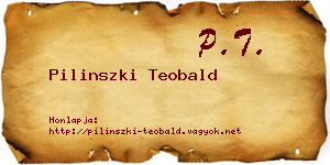 Pilinszki Teobald névjegykártya
